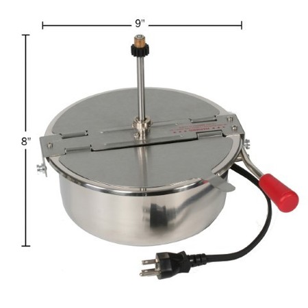 Great Northern Popcorn Great Northern Popcorn 8-ounce Replacement Kettle-Part for 8-Oz Machines with Lid and Stirrer 327144QLD